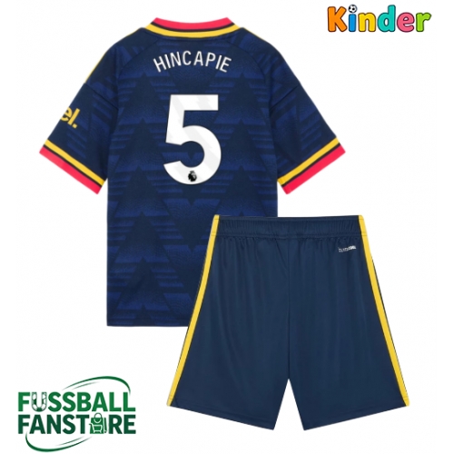 Arsenal Piero Hincapie #5 Replik Auswärtstrikot Kinder 2026-27 Kurzarm (+ Kurze Hosen)